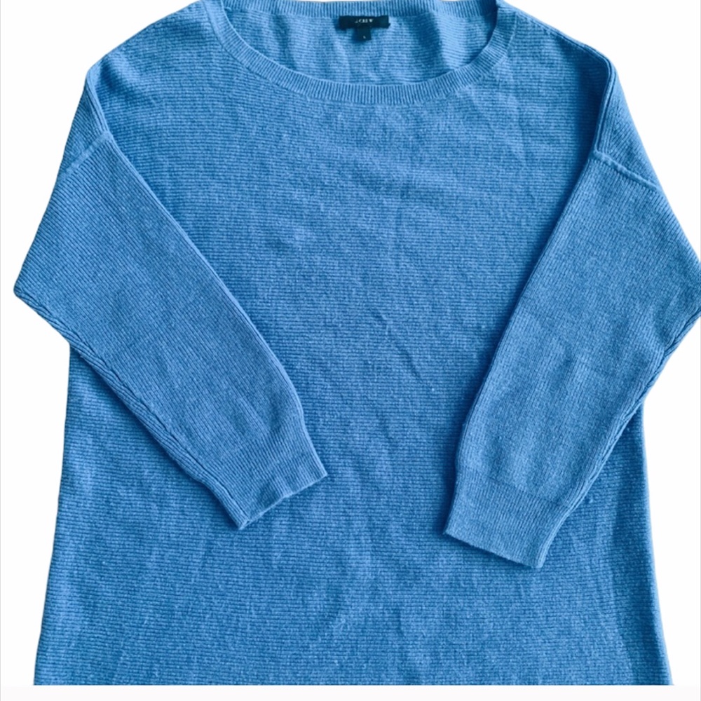 J. Crew Blue Cashmere Sweater